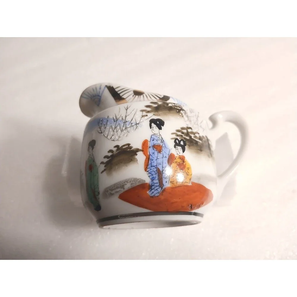 Vintage Japanese Kutani 5 Piece Tea Set – Good Condition – No Crazing